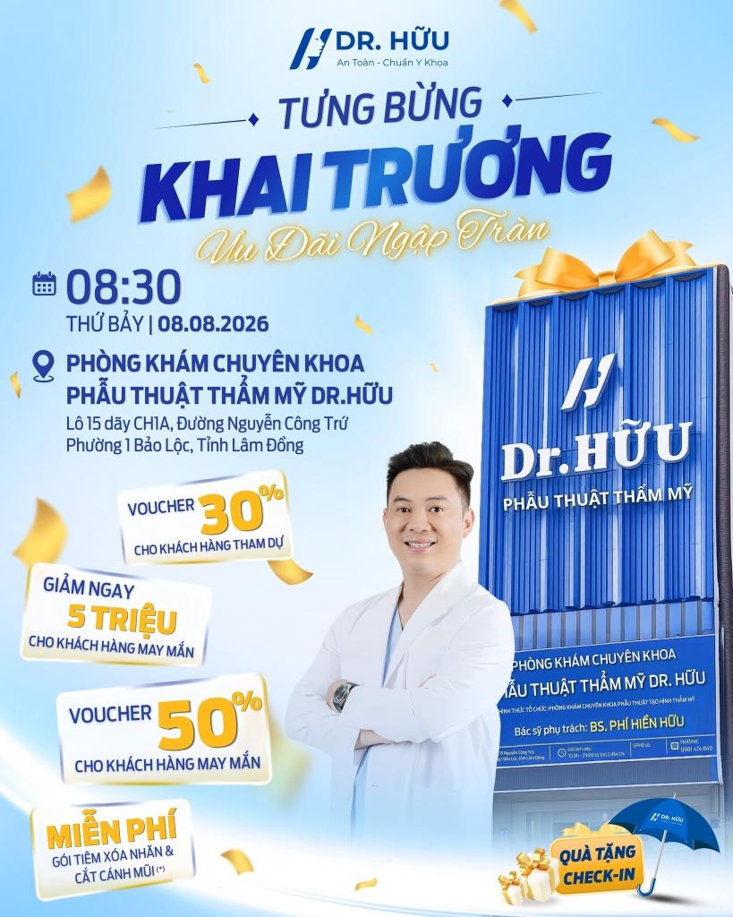 Poster Khai Trương Dr. Hữu